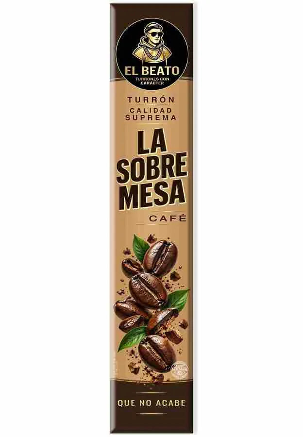 Turrón de café La Sobremesa El Beato, chocolate con leche y galleta de dulce de leche 250 g