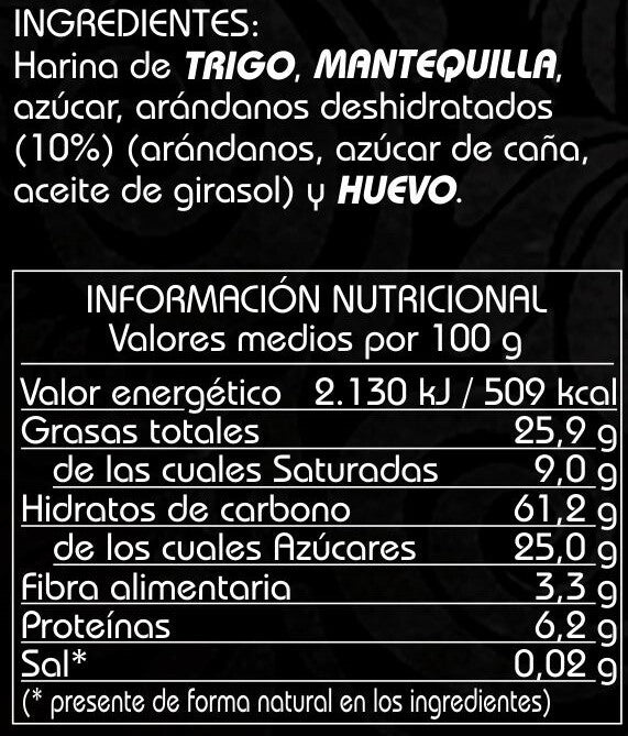 Pastas Artesanas con Arándanos