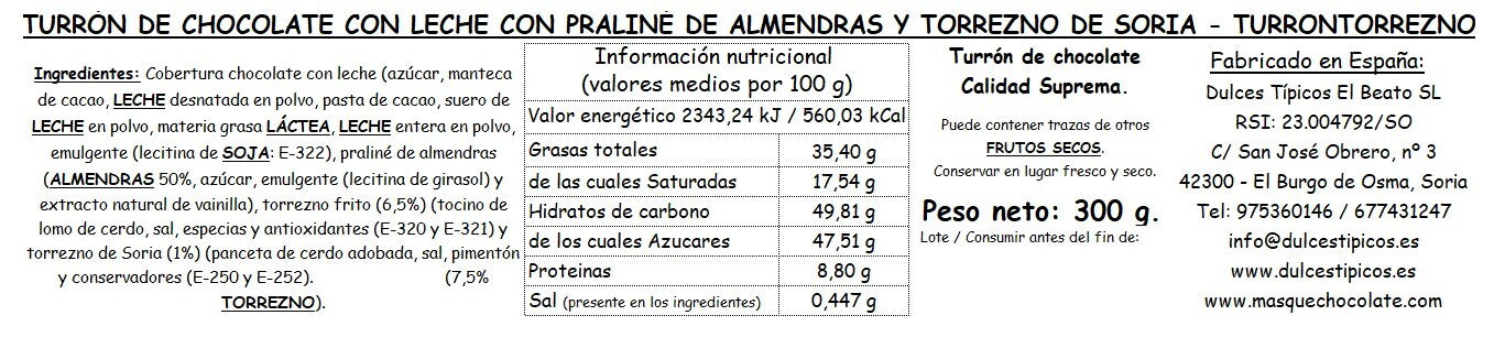 TURREZNO con leche