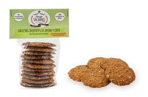 Oatmeal and coconut cookies with Extra Virgin Olive Oil