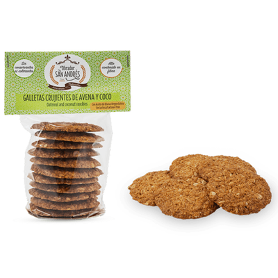 Oatmeal and coconut cookies with Extra Virgin Olive Oil