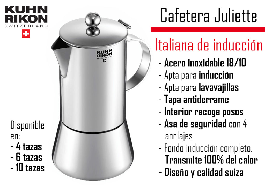 Cafetera Inducción - 4 Tazas