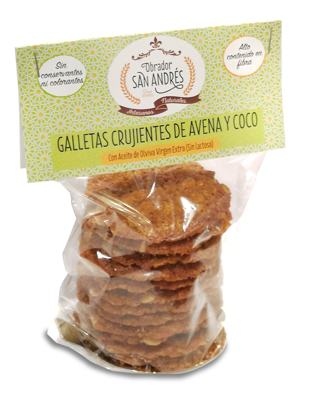 Galletas avena y coco con Aceite de Oliva Virgen Extra