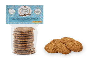 Oatmeal and coconut cookies without added sugar